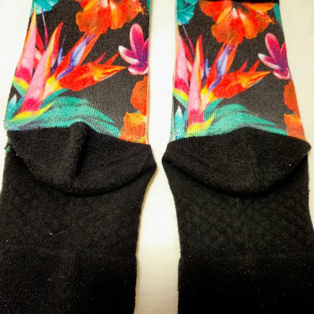 Stance Pau St Tropical Floral Crew Socks Men’s L